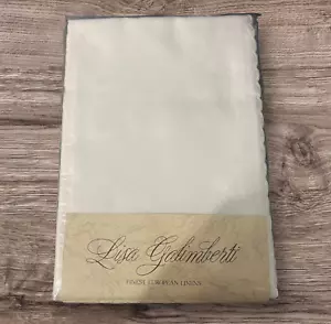 Lisa Galimberti Italiana King Sábana Plana Crema Beige Floral 106 x 110 Egipcia - Imagen 1 de 5