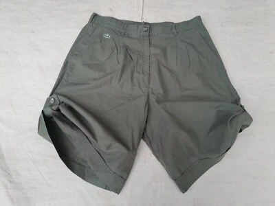 Vintage Chemise Lacoste Shorts Womens 30in Green Cotton Made in Spain Tabs - Image 1 of 4