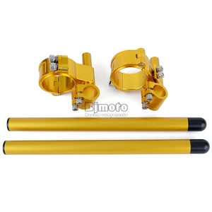 Universal 22mm 7/8'' Motorcycle Clip on Handle Bars Fork Tube Riser 52mm - Imagen 1 de 9