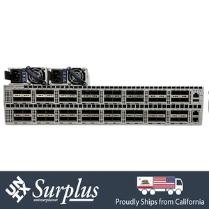 64 Port 40GbE QSFP+ Arista DCS-7250QX-64 Ethernet Switch Rear to Front Dual PSU - Bild 1 von 9