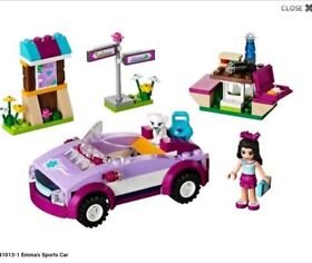 LEGO Friends 41013: Emma's Sports Car COMPLETE w Minifigure + Manual No Box