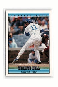 George Bell Baseball #127 1992 Donruss Chicago Cubs - Picture 1 of 2