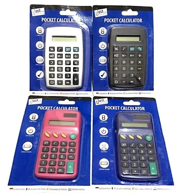Pocket Size Calculator Handy Size 8 Digit Display For School Office and Home. - Image 1 of 2