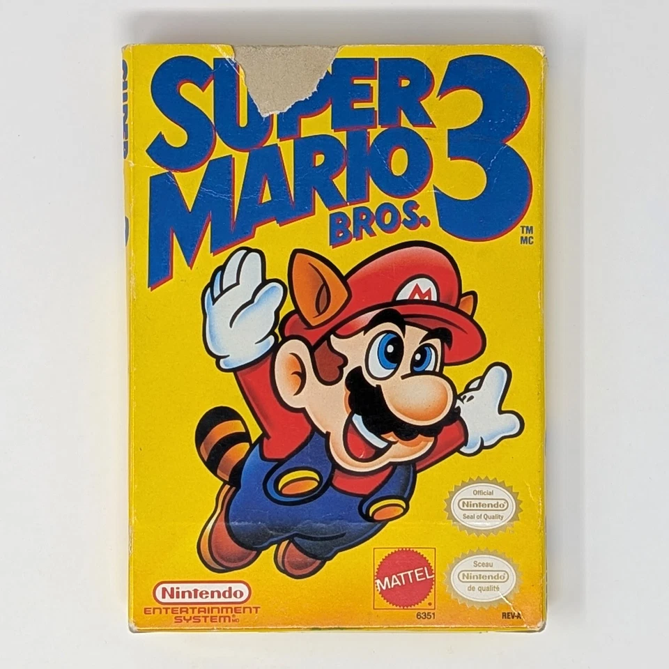 Super Mario Bros. 3 (NES) Box + Cartridge - Image 1 of 4