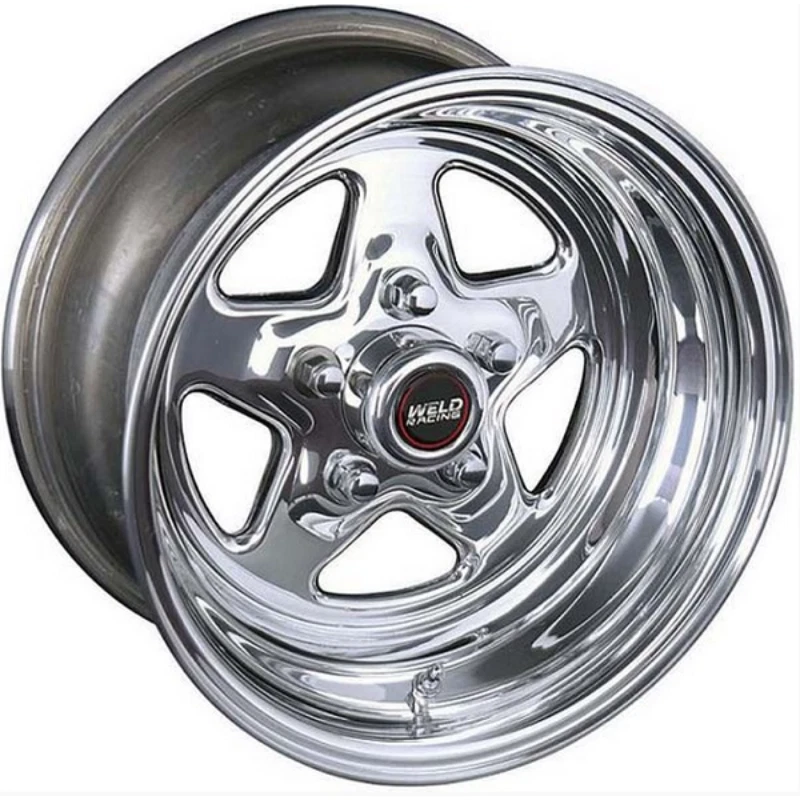 Weld Racing ProStar 15" x 12" Wheel Polished Finish 5 x 4.5" Bolt Circle with 6. - image 1 of 1