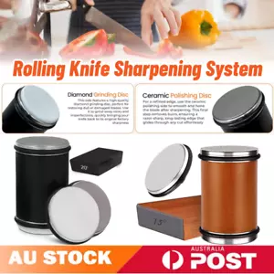 Magnetic Rolling Knife Sharpener Industrial Diamonds Roller Sharpener Knives AU - Picture 1 of 14