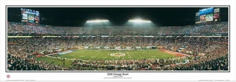 Penn State Nittany Lions vs. FL State ORANGE BOWL 2006 Panoramic POSTER Print Cover