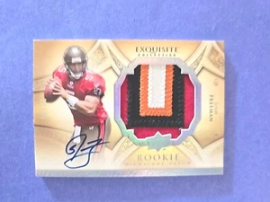 2009 Exquisite Collection Josh Freeman RPA Rookie 4 Color Patch Autograph 23/25 - Picture 1 of 3