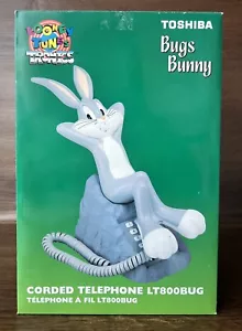 Looney Tunes Tronics Bugs Bunny Toshiba Novelty Corded Telephone LT800BUG 1996 - Picture 1 of 14