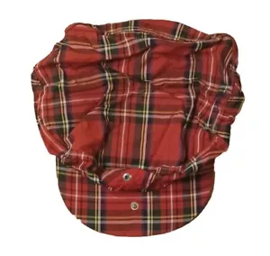Oxford Originals Gatsby Sombrero Gorra Roja Cuadros Escoceses Boina de Golf Interior Satén - Imagen 1 de 5