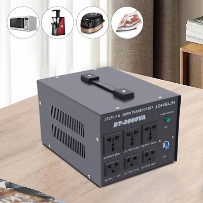Step Up/Down Voltage Converter Transformer 110V to 220V 220V to 110V 3000W 13.6A - Image 1 of 4