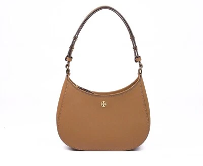 New Tory Burch Emerson Brown Moose Saffiano Small Shoulder Bag Purse 150258 $328 - Image 1 of 4