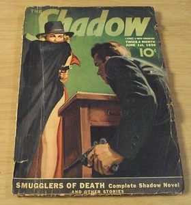 Revista/novela de cómic Pulp Fiction 1939 ~ "La sombra" contrabandistas de la muerte ~ - Imagen 1 de 4