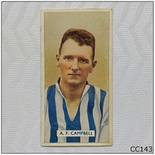 Carreras Famous Footballers #43 A Campbell Huddersfield Cigarette Card A (CC143)