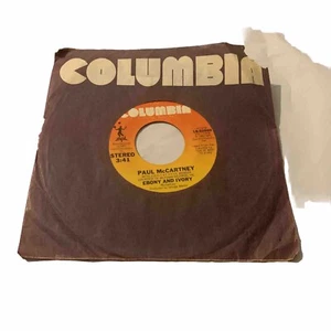Paul McCartney, Ebony and Ivory, Columbia 18-02860, 1982 7" 45 Record - Picture 1 of 9