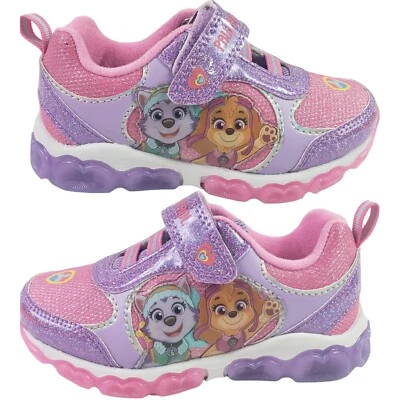 Nickelodeon Niñas Paw Patrol Zapatos Sin Cordones Luz LED Zapatos Talla 7, Nuevos Foto 1 de 4