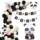 74pcs Panda Theme Foil&Latex Balloon Banner Flag Set Birthday Party Decoration