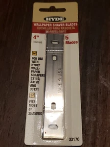 Hyde 33170 4" Wallpaper Replacement Shaver Blade For 33120 33110 & 33121 5Pk - Picture 1 of 4