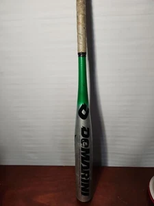 DeMarini Diablo Youth Baseball Bat 30 inch 18oz Silver and Green DX1Alloy -12 - Picture 1 of 6