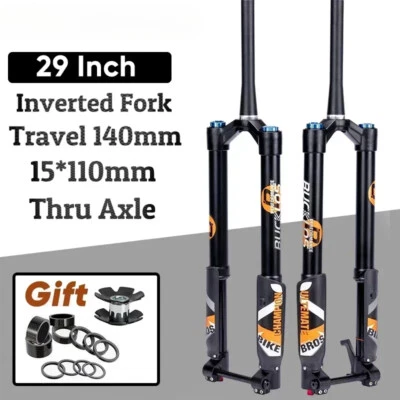 29Inch Downhill MTB Inverted Air Suspension Fork Travel 140mm 15*110mm Boost  - Image 1 of 4