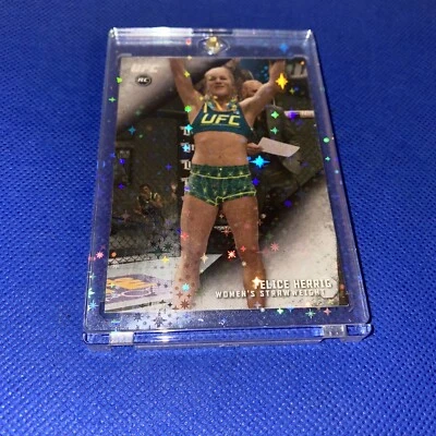 2015 Topps UFC Knockout Felice Herrig RC Rookie Card in Holographic Sparkle Case - Image 1 of 4
