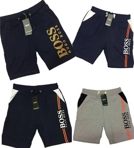 HUGO BOSS BRAND NEW REGULAR FIT SIGNATURE LOGO SWEAT SHORTS - Picture 1 of 6