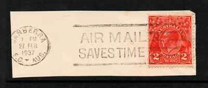 USED HISTORIC CANBERRA 1937 " KING GEORGE V " AUSTRALIA 1913-36 - Picture 1 of 1