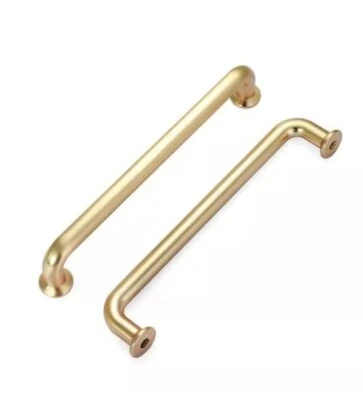 Paquete de 9 manijas de gabinete de cocina de latón cepillado de 5 pulgadas de cobre dorado... Foto 1 de 4