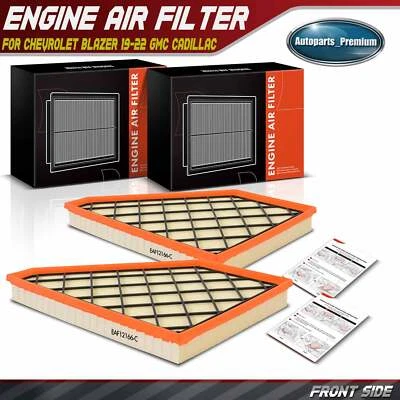 Filtro de aire del motor 2 piezas para Chevrolet Blazer 19-22 GMC Cadillac XT5 Buick Acadia Foto 1 de 4