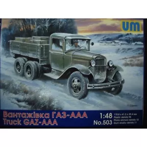 UNIMODELS UM 503 Kit de modelos a escala de plástico escala 1:48 GAZ-AAA camión soviético - Imagen 1 de 24