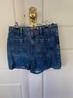Outland Denim Mid Blue High Waisted Shorts Size 29. Used But In Good Condition. 