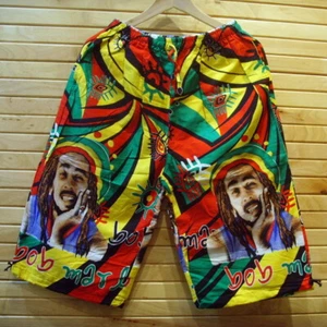 Bob Marley Shorts lange Raggae Rasta Strand 3D cool Sommer Jogger bunte Hose - Bild 1 von 35