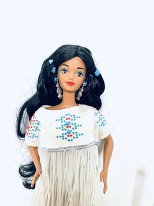 Barbie 1992 Dolls Of The World Native American Fashion Doll No Box #1753 - Picture 1 of 10