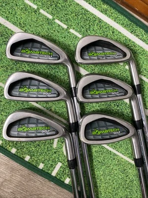 Juego de hierros Boomtech Golf Grenade 4-9 para hombre diestro varillas de acero flexibles regulares Foto 1 de 4