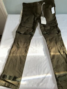 Neu mit Etikett Evolution In Design Jeans Jugend 14 braun Cargo Stretch Denim Adj. Knöchel - Bild 1 von 8
