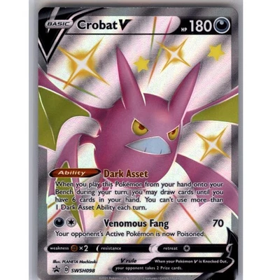 Crobat V - Holo Promo SWSH: Sword & Shield Promo Cards SWSH098 NM - Image 1 of 2