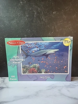 Rompecabezas Melissa and Doug Shark 100 piezas 14" X 19" acabado tamaño #1360  Foto 1 de 4