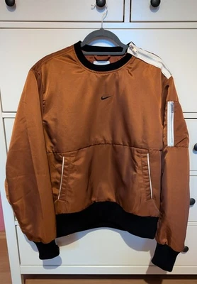 Nike Jacke Sweatshirt  Bomberjacke Größe M Braun neuwertig  - Bild 1 von 4