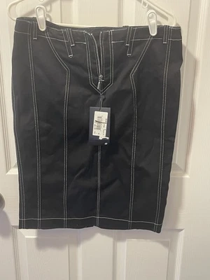 armani jeans AJ falda vaquera negra talla 10 Made In Italy Foto 1 de 4