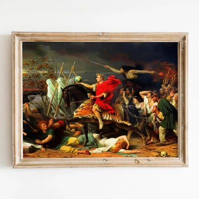 Impresión de póster de arte de pared de Adolphe Yvon antigua Roma de César cruza el rubicón 1875 Foto 1 de 4