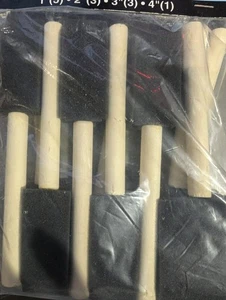 Gama BF05212 Foam Brush Set w/Wooden Handles (12 Piece Assortment) - Picture 1 of 1