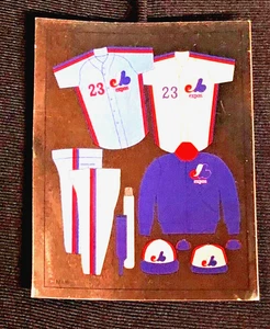 Vintage 1988 Montreal Expos Team Locker Room Uniform Sticker - Picture 1 of 2