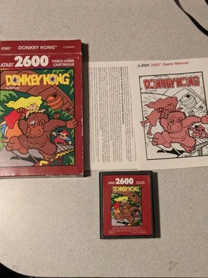 DONKEY KONG Atari 2600 Video Game NINTENDO Cartridge 1988 Rare - Tested Works! - Image 1 of 4