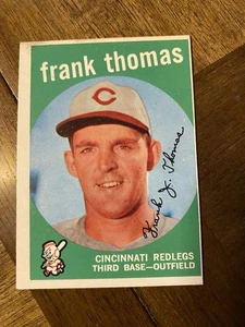 1959 topps baseball. Frank Thomas Card #490 VG/EX - Picture 1 of 3