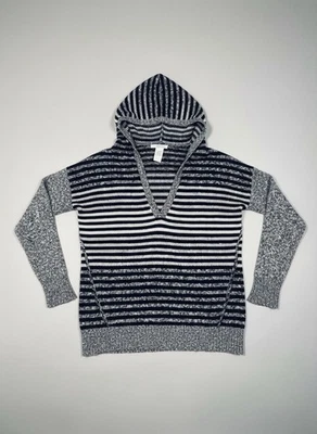 Suéter de mujer manga larga con capucha de Maurice’s gris y negro talla M Foto 1 de 3