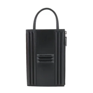 HERMES Cadenas Clutch Tasche Tadelakt schwarz Handtasche 90196320 - Bild 1 von 11