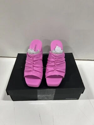 Kenneth Cole New York Mujer Anika Imitación Cuero Plataforma Sandalias ROSA US 10 Foto 1 de 4