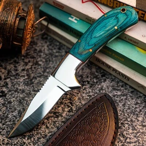 8.3" HUNT IT CUSTOM HAND MADE SKINNING MILITARY EDC COMBAT DAMASCUS SURVIVAL - Picture 1 of 12