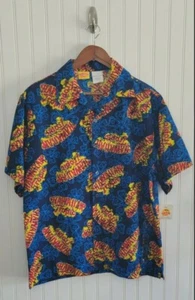 Hawaiian  Tropic Brand Button Down Casual Aloha Hawaii Shirt Size L NWT Summer - Picture 1 of 10
