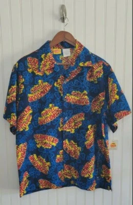 Hawaiian  Tropic Brand Button Down Casual Aloha Hawaii Shirt Size L NWT Summer - Image 1 of 4